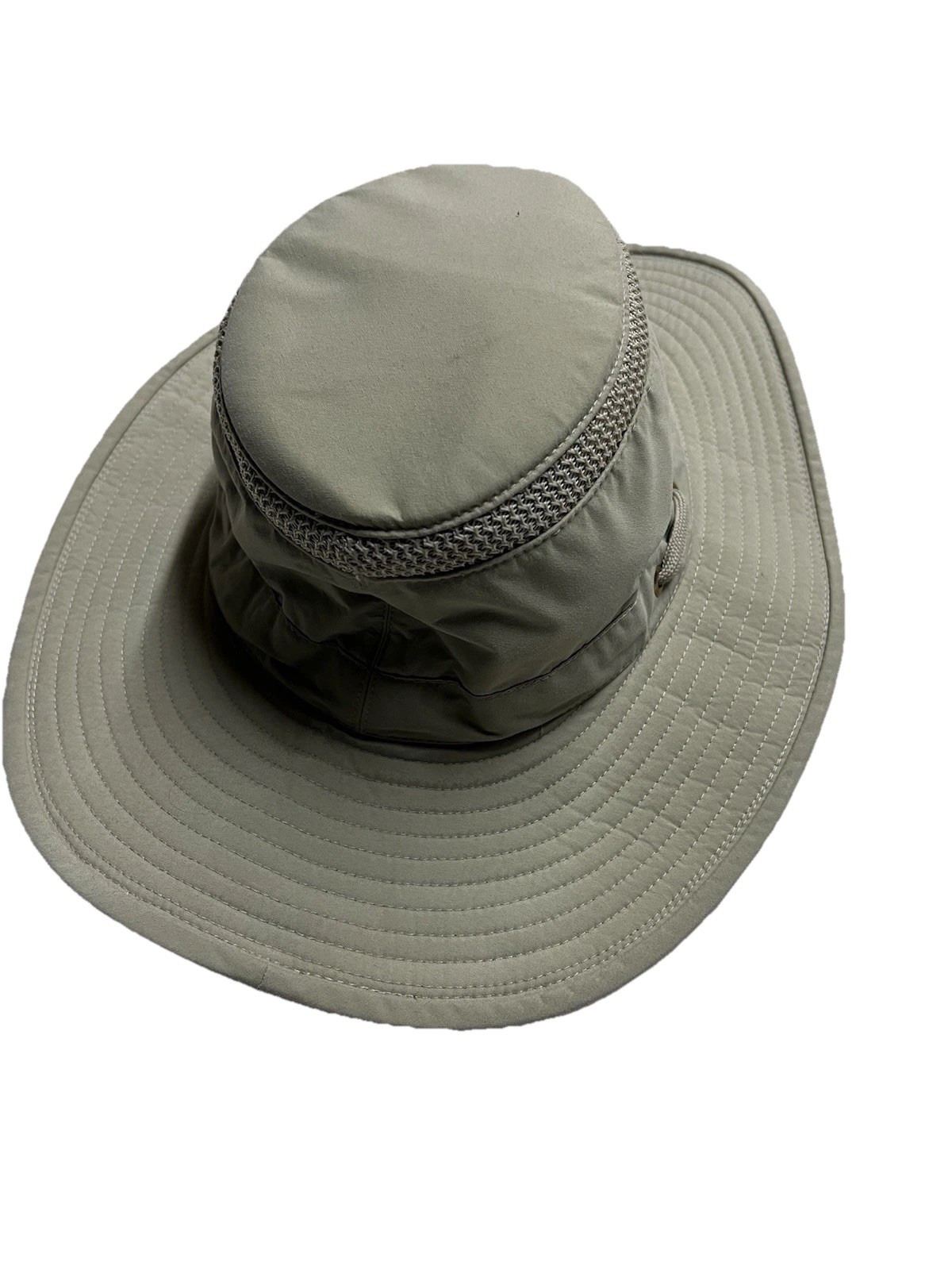 Tilley Wide Brim Hat Kaki Nylon Polyester Mesh 7 1/4 58cm Camping Hiking