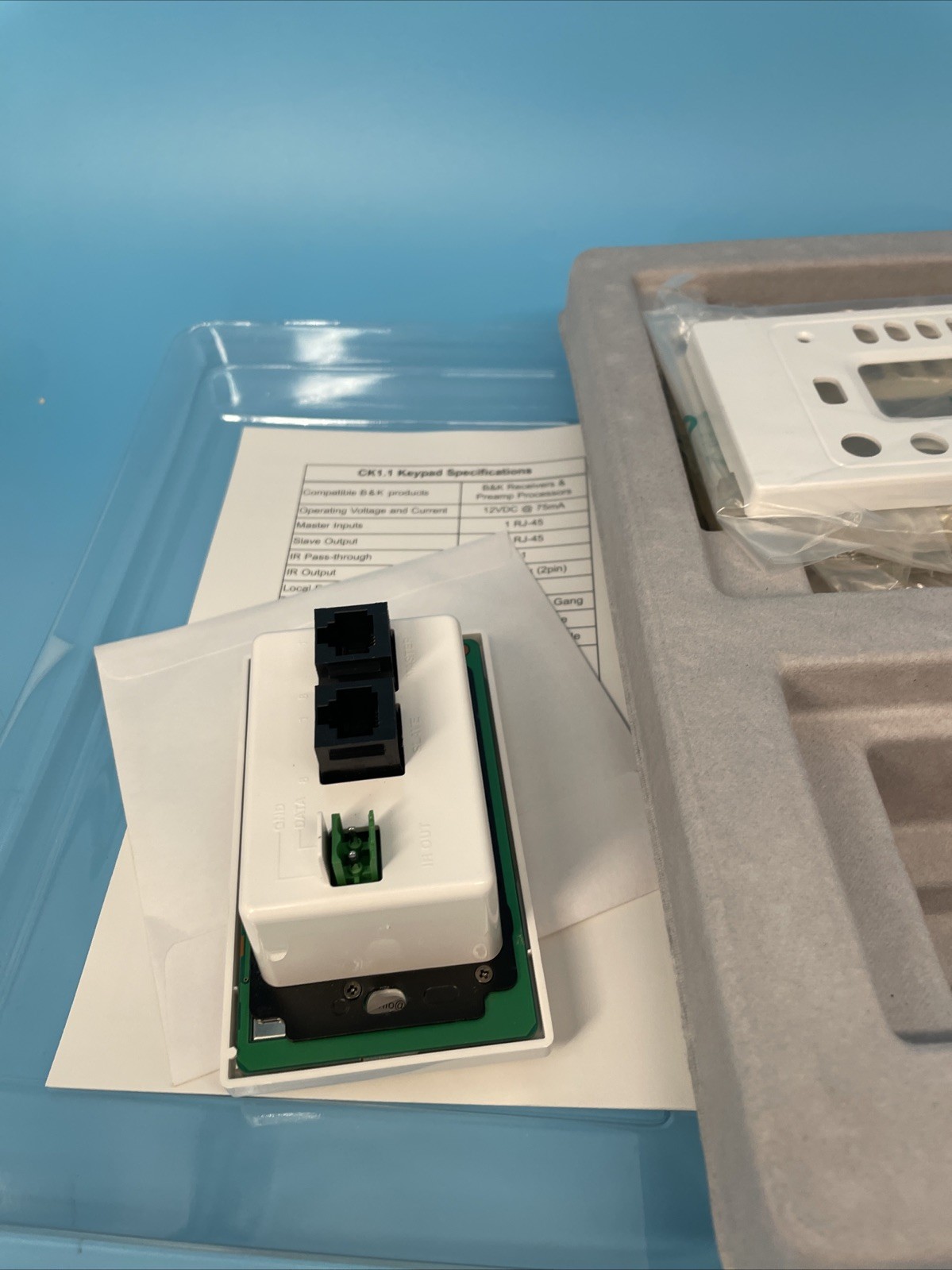 B&K CK1.1 S2 Keypad Wall Mounted Keypad Controller k458