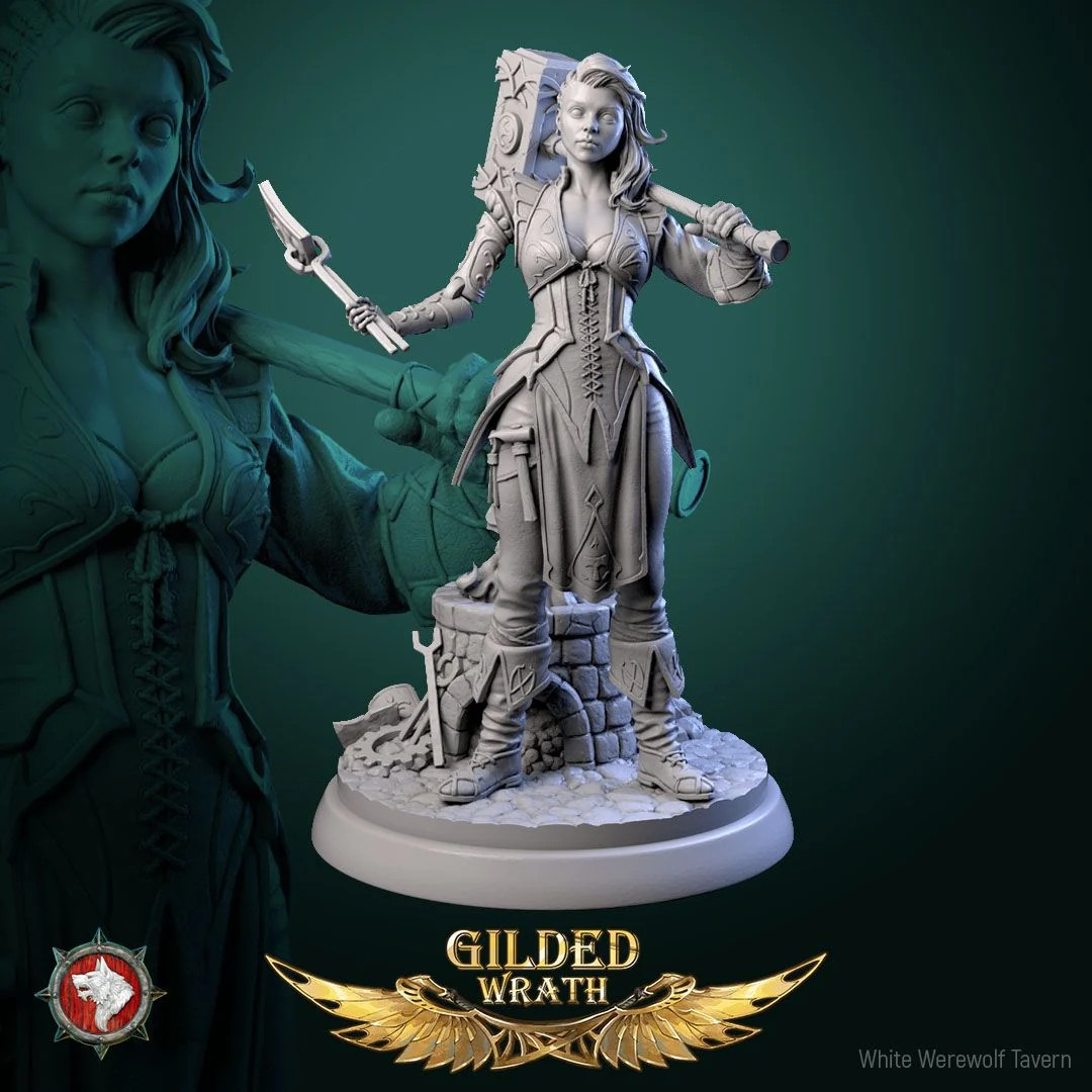 Myra Forgeheart - Resin Tabletop Miniature