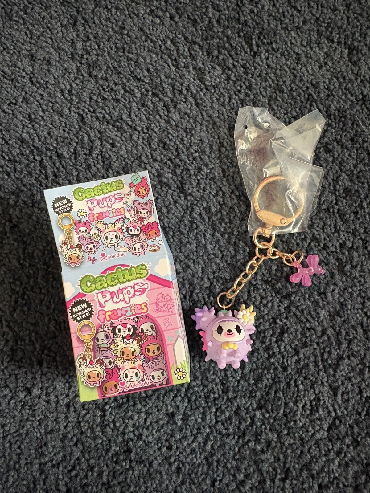 Tokidoki Cactus Pup Frenzies: Party Pup Keychain Charm