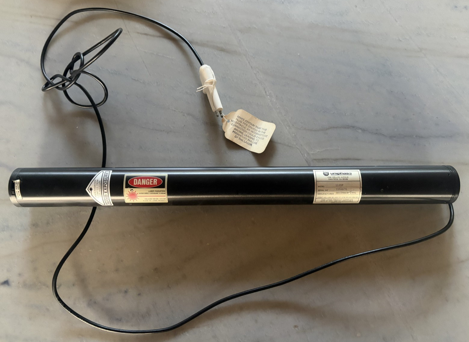JDS Uniphase 1135P Laser Head/Module, MPN 1135P , He-Ne