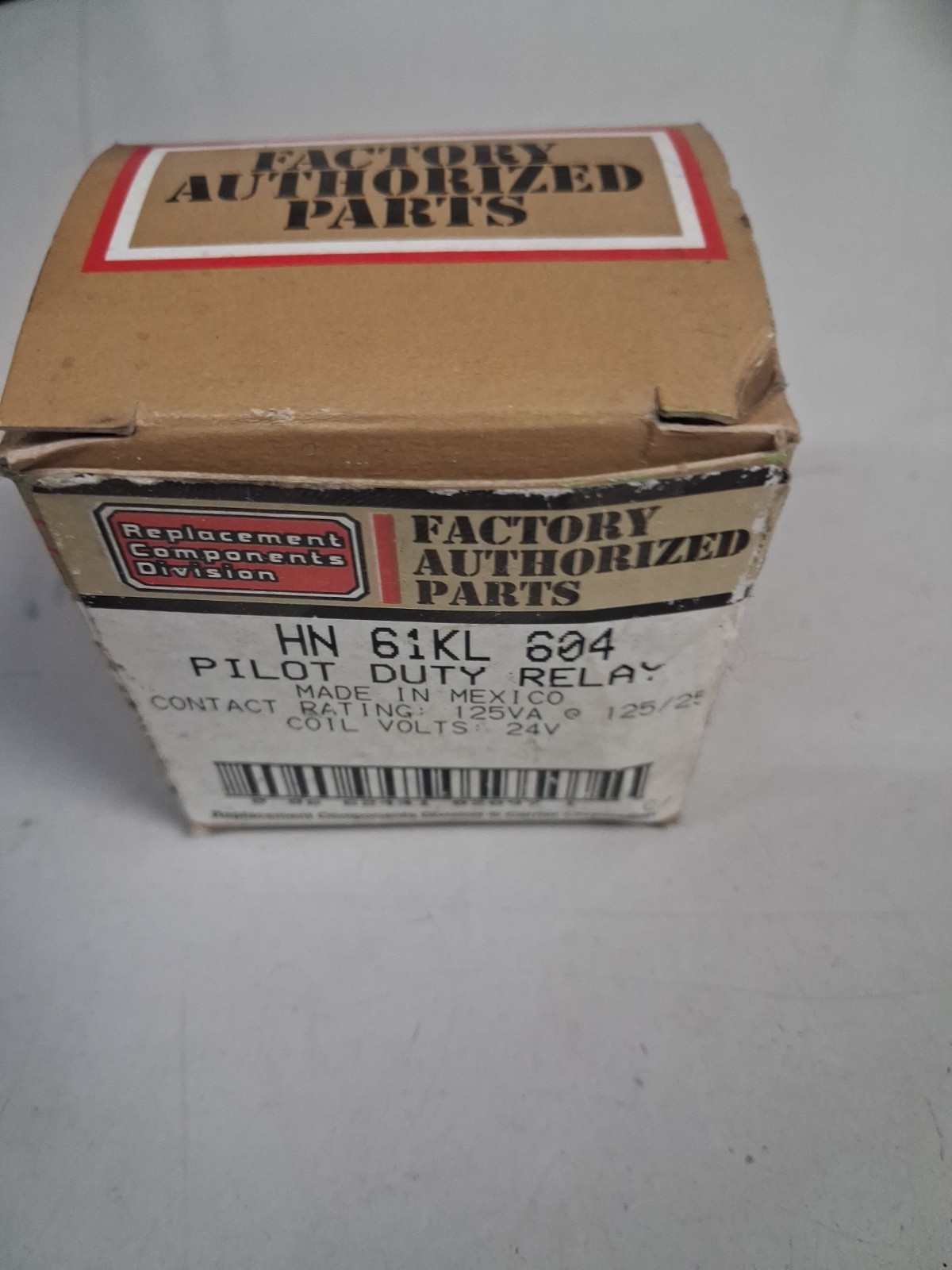 New Carrier HN61KL604 HN 61KL 604 PILOT DUTY RELAY
