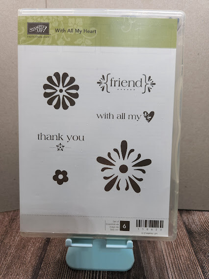 Stampin' UP! WITH ALL MY HEART Stamp Set Friend Thank You  *FREE SHIPPING*