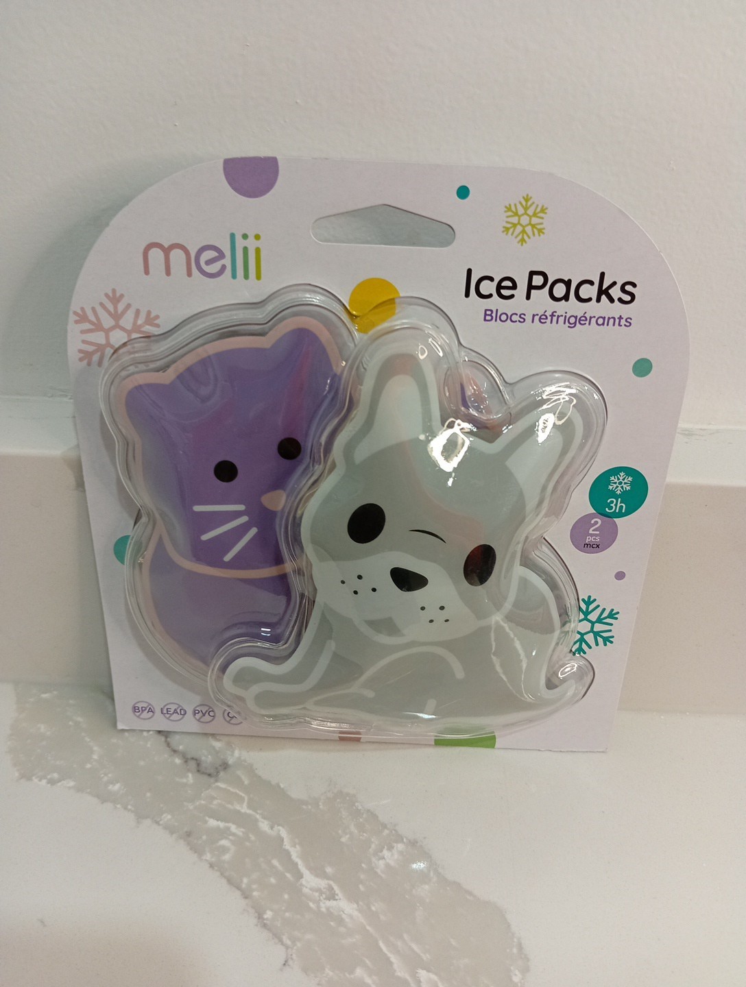 Melii Ice Packs Set Of 2- Brand New