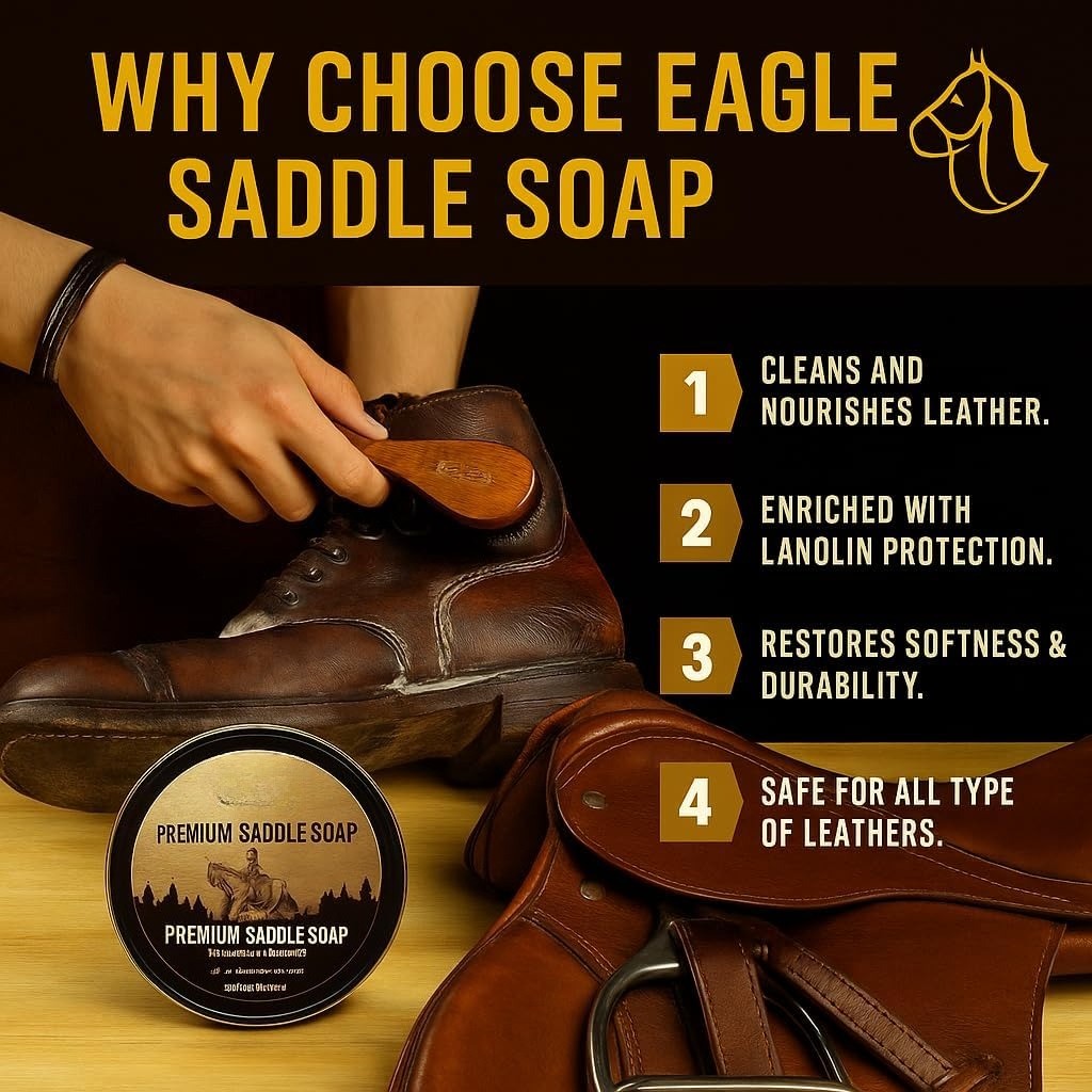 Leather Saddle Soap — Three-Piece Leather Cleaning Kit