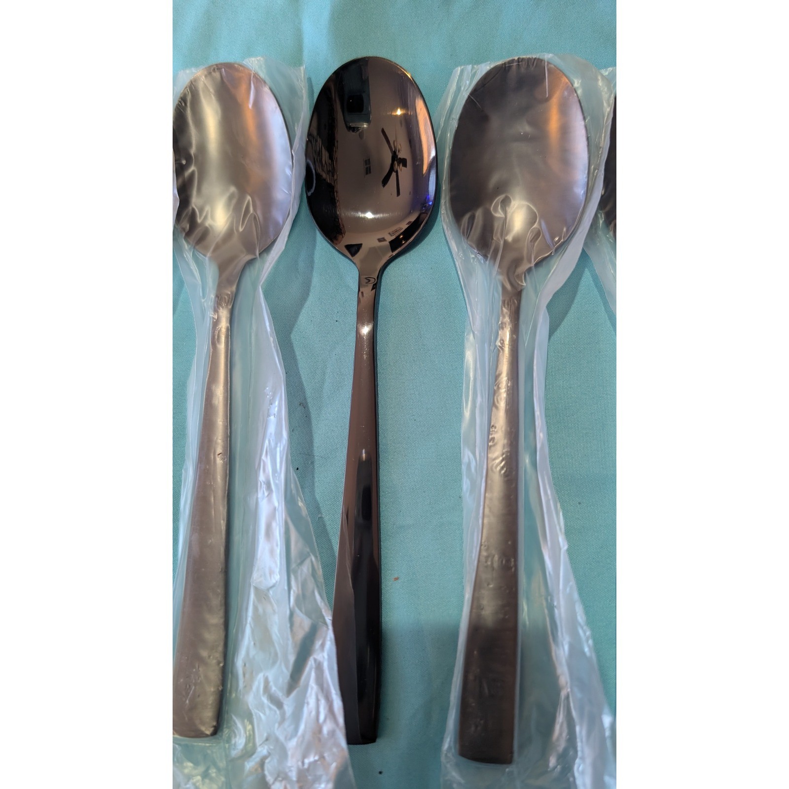 8 larger Black Spoons 7" x 1.5" New
