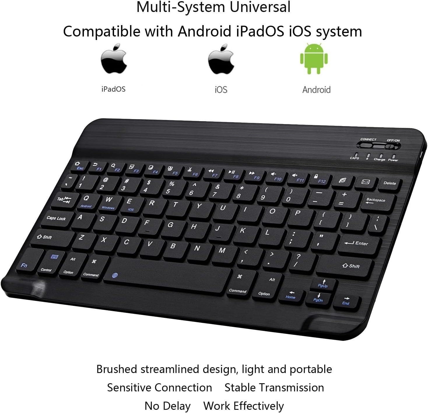 Rechargeable Wireless Bluetooth Mini Keyboard Keypads For iPhone, Phone, iPad,