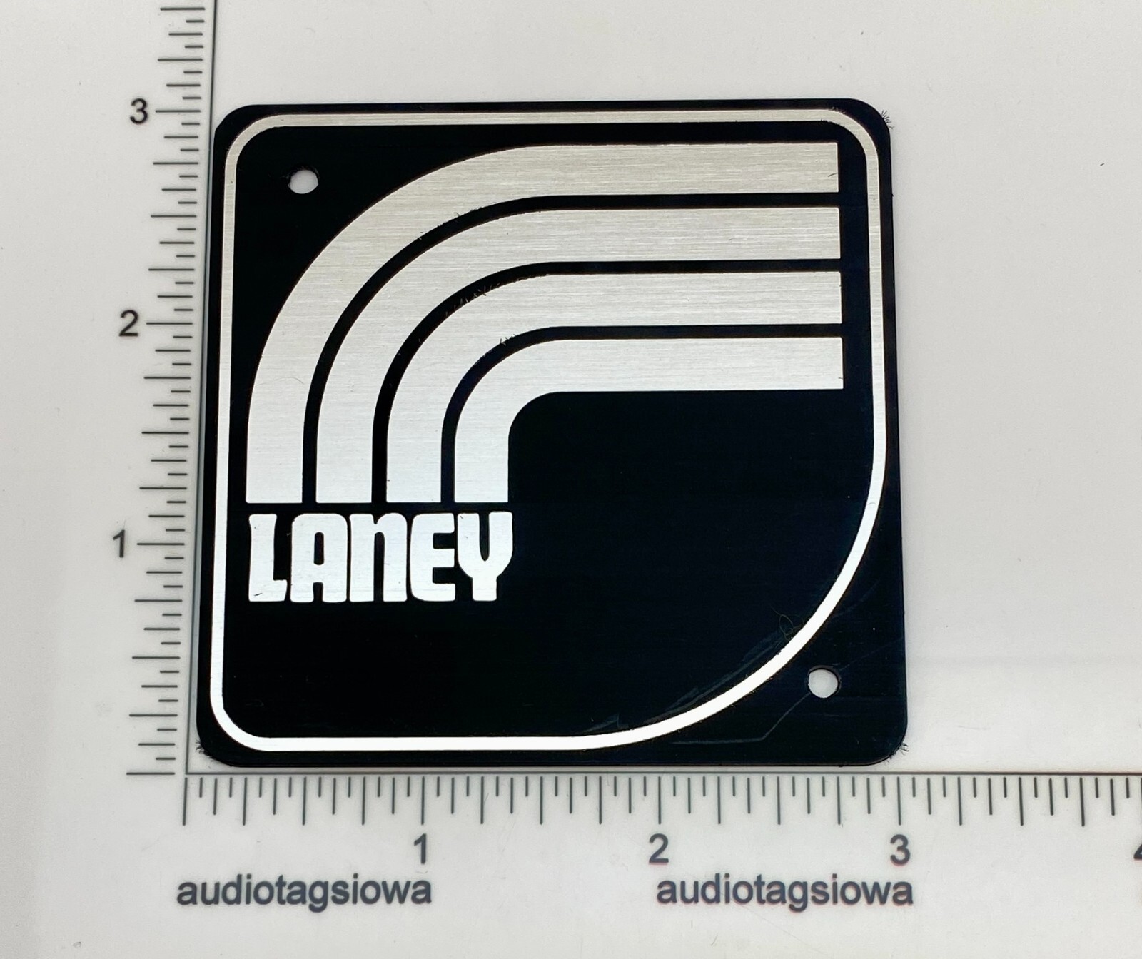 Laney Klipp Amplifier Badge Logo Custom Made Incised Acrylic
