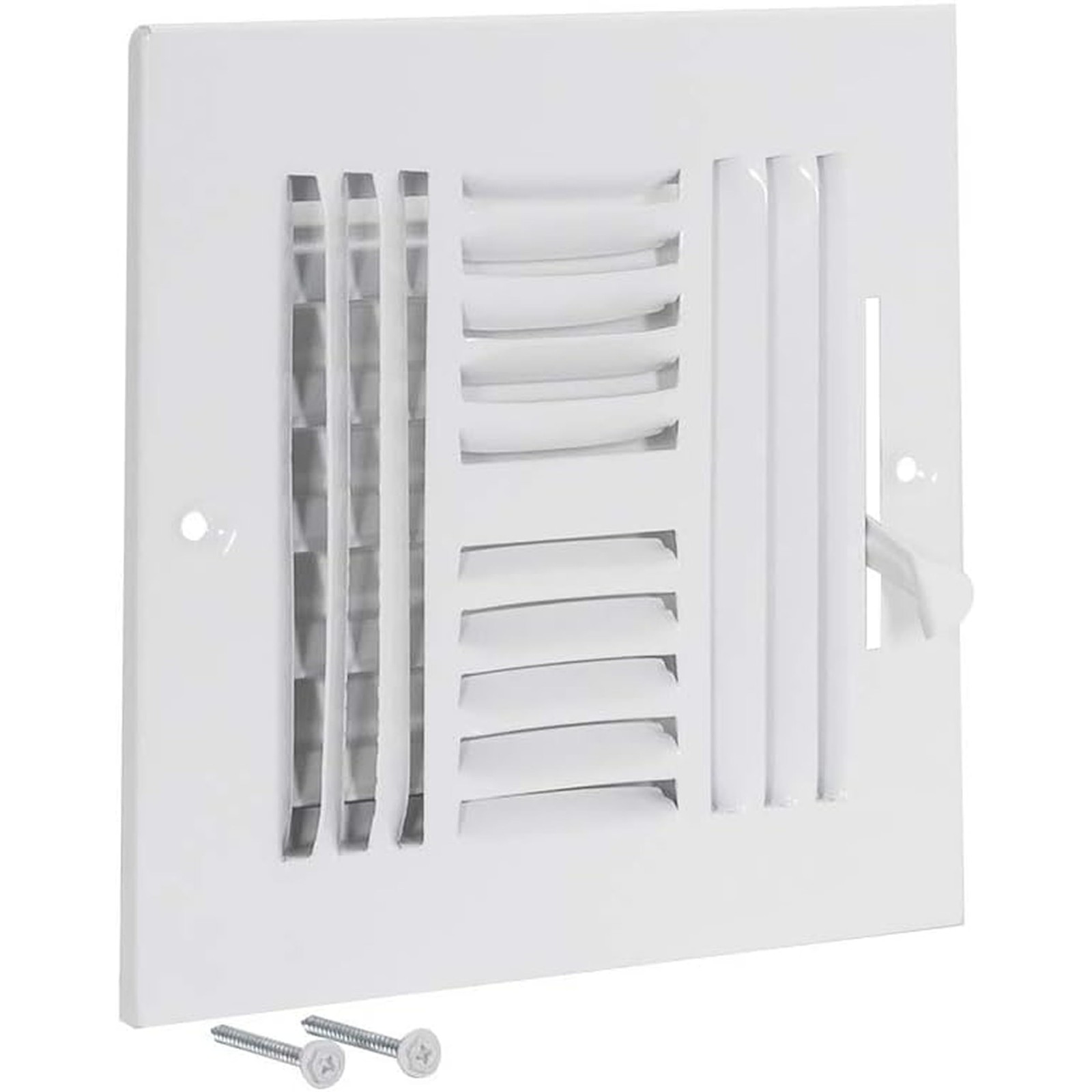 EZ-FLO 6 x 6 Inch (Duct Opening) Air Vent Cover for Wall 6 in. x 6 in., White