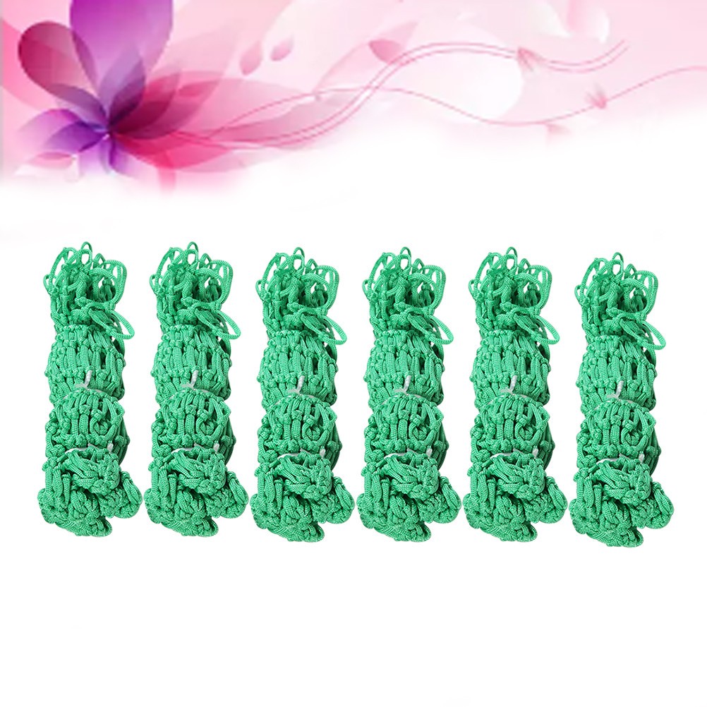 6PCS/Set Nylon For Billiards Table Universal Mesh Bag(Green)