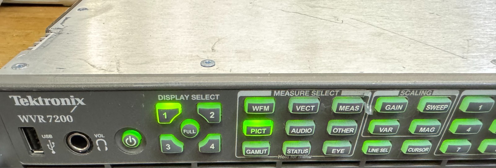 WVR7200 Multiformat Multistandard Waveform Rasterizer Analyzer Monitor