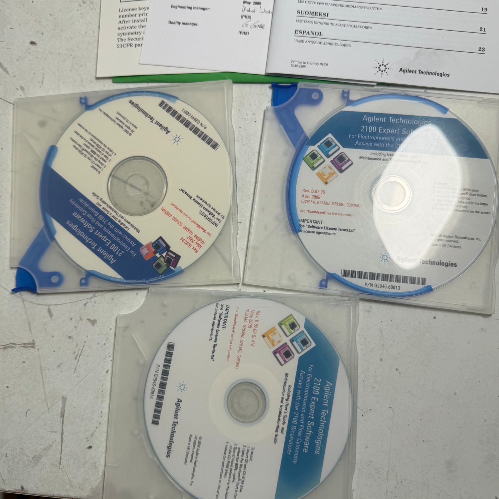 Agilent Technologies G2946CA 2100 Bioanalyzer Rev B.02.06 Expert Software Set