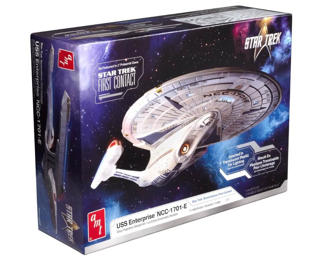AMT 1/1400 U.S.S. Enterprise NCC‑1701‑E Translucent Kit 19‑Inch Build AMT1405M