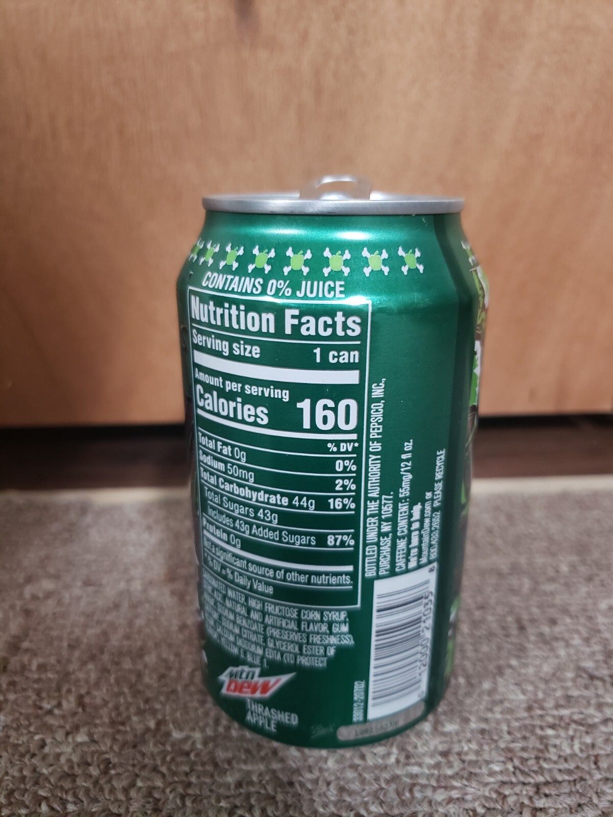 Mountain Mtn Dew Thrashed Apple Can 2021 Empty Kroger Exclusive