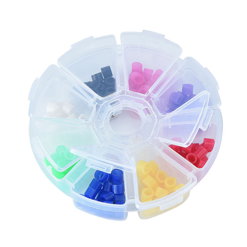 10 Boxes Dental Silicone Instrument Code Rings 8 Standard Color Recognition