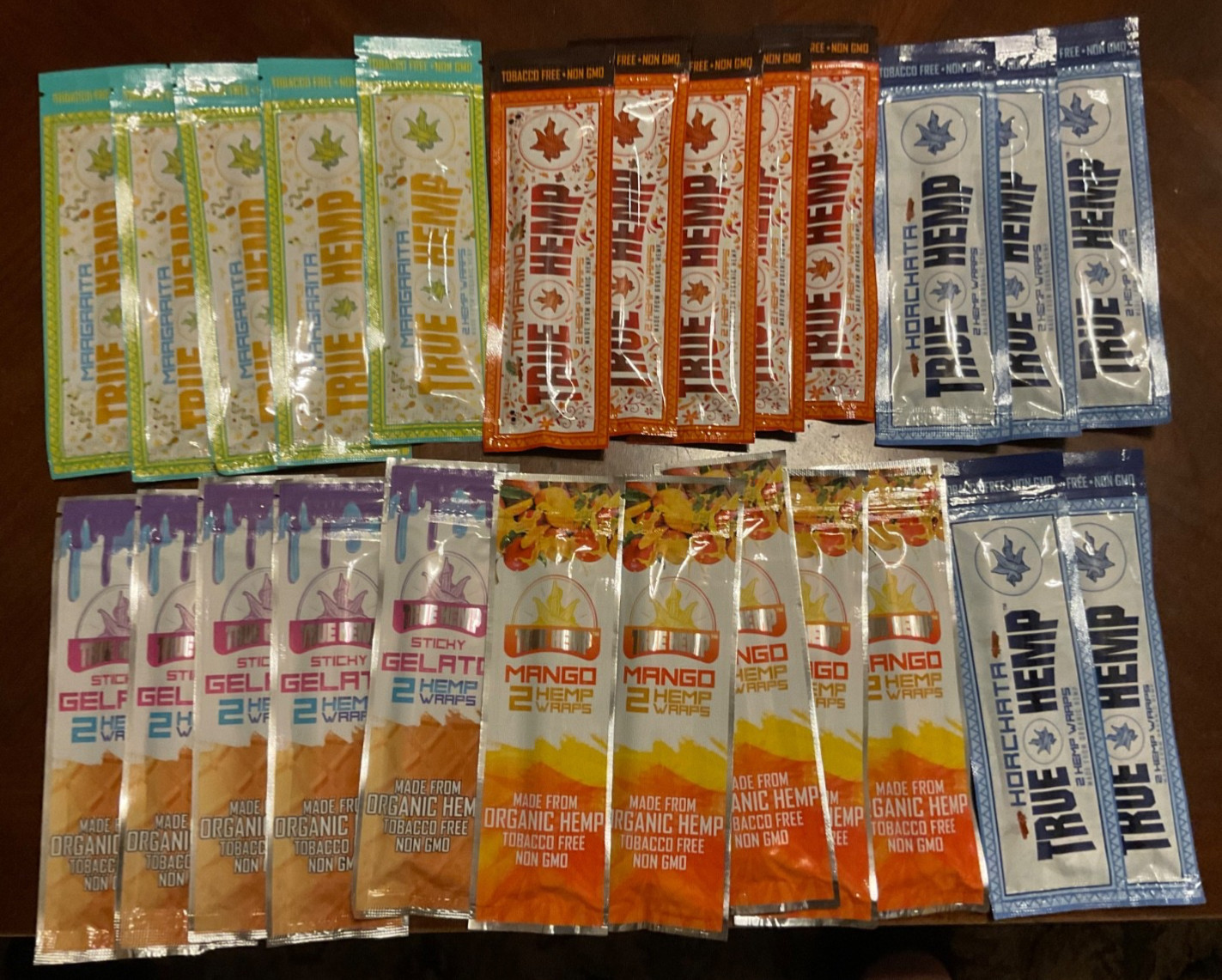 True Organic Herbal Wraps Mixed Box Lot 25/2ct Packs