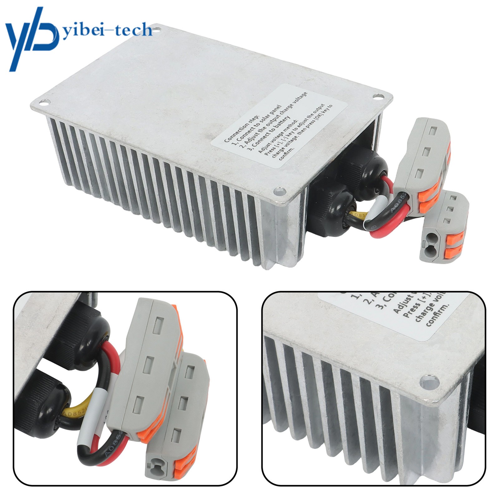 Waterproof Solar Panel Regulator Boost MPPT 24‑85V LED Display Adjustable 400W