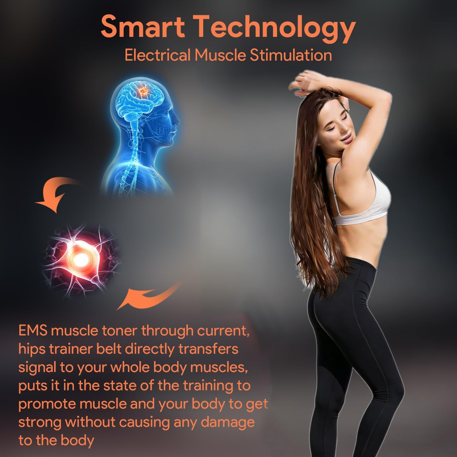 Hip Trainer Glute Muscle Stimulator Belt, Butt Lifting Muscle Toner Machine for