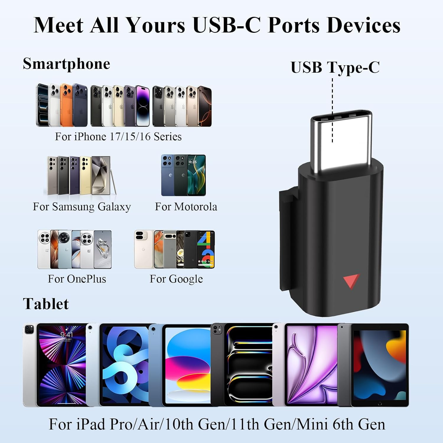 for DJI Mic 3 Adapter USB C Mobile Phone Wireless Mic Receiver | Type-C