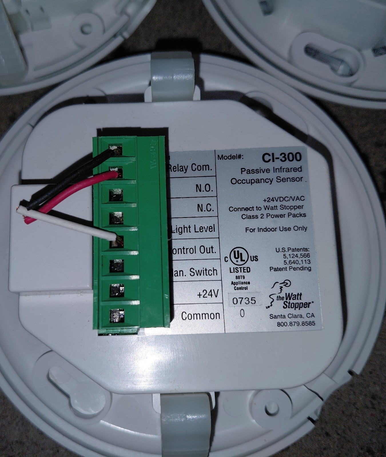 (5) Wattstopper Cl-300, Occupancy Sensor 360 Degree