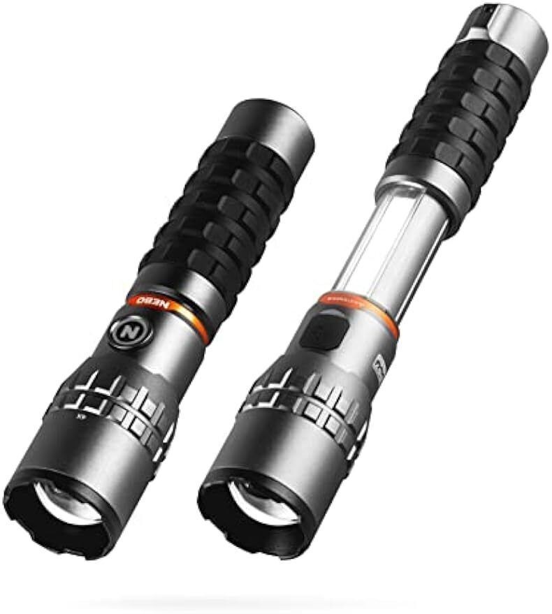 Slyde King 2000 Lumen Flashlight Rechargeable LED Flashlight Work Light Bright
