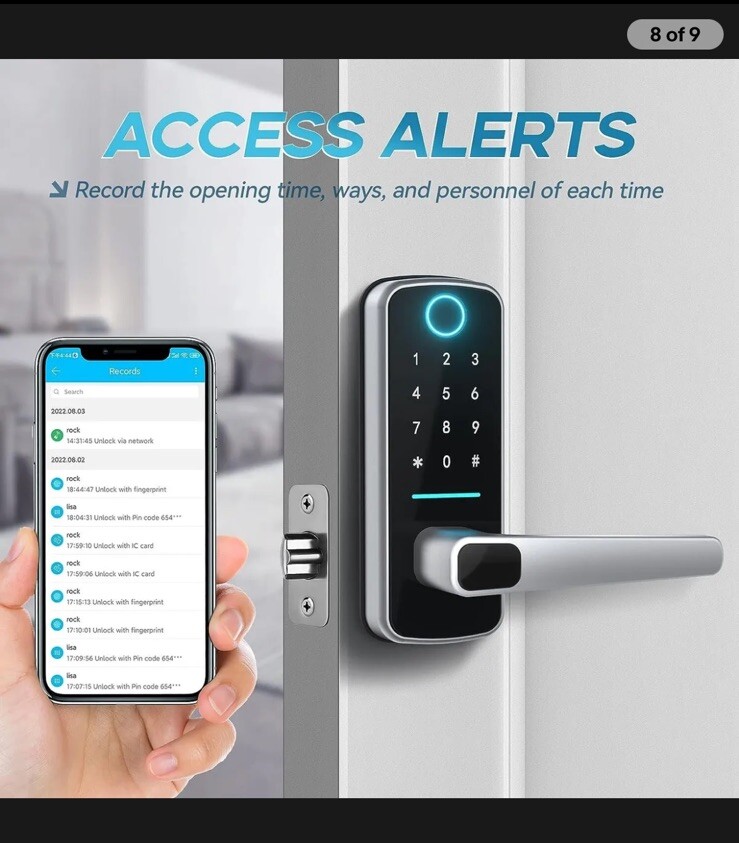 OLUMAT Smart Lock | Keyless Entry Door Lock Fingerprint Lock | NEW OPEN BOX!