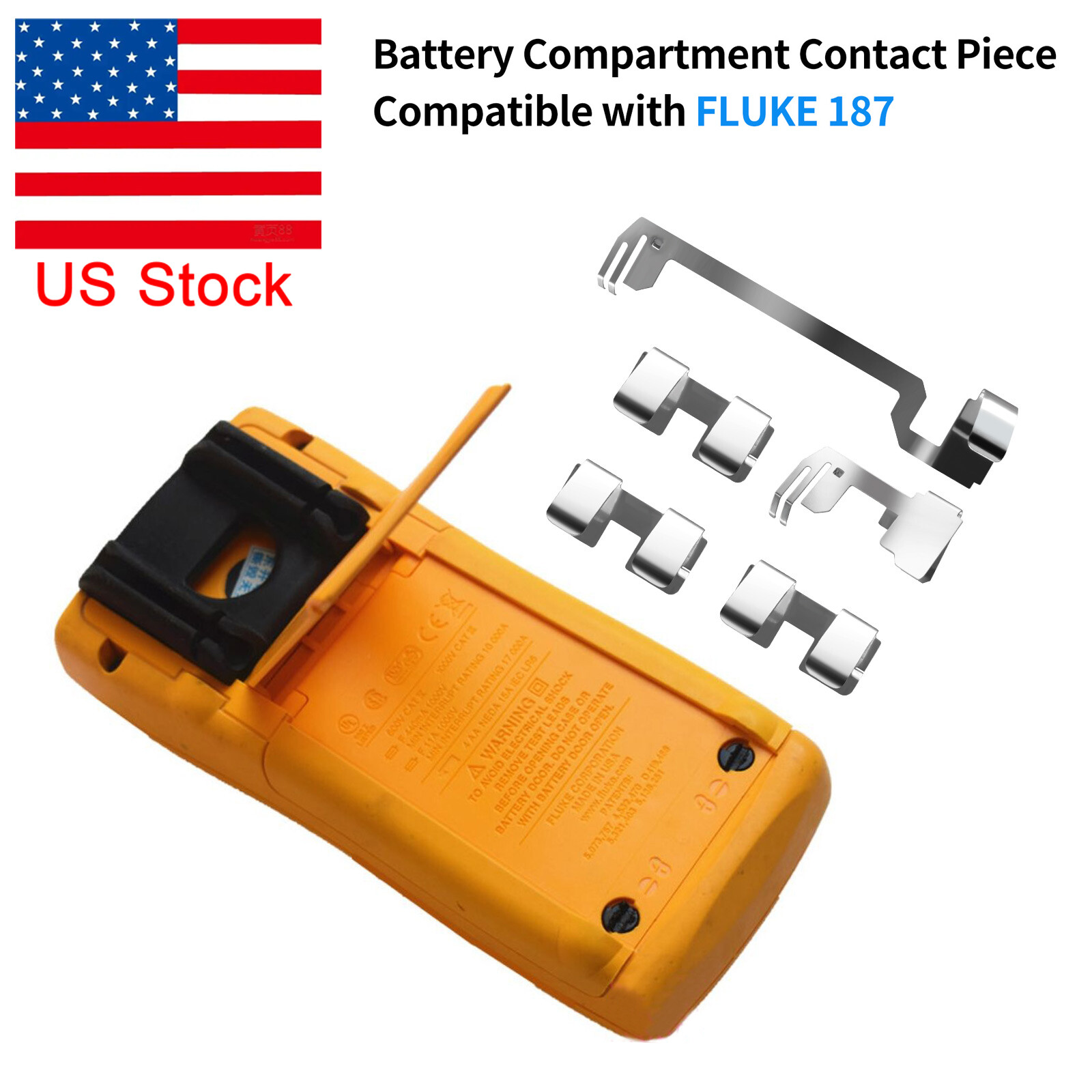 Battery Compartment Contact Piece For FLUKE187 87 4 Gen 89/189 Multimeter Parts
