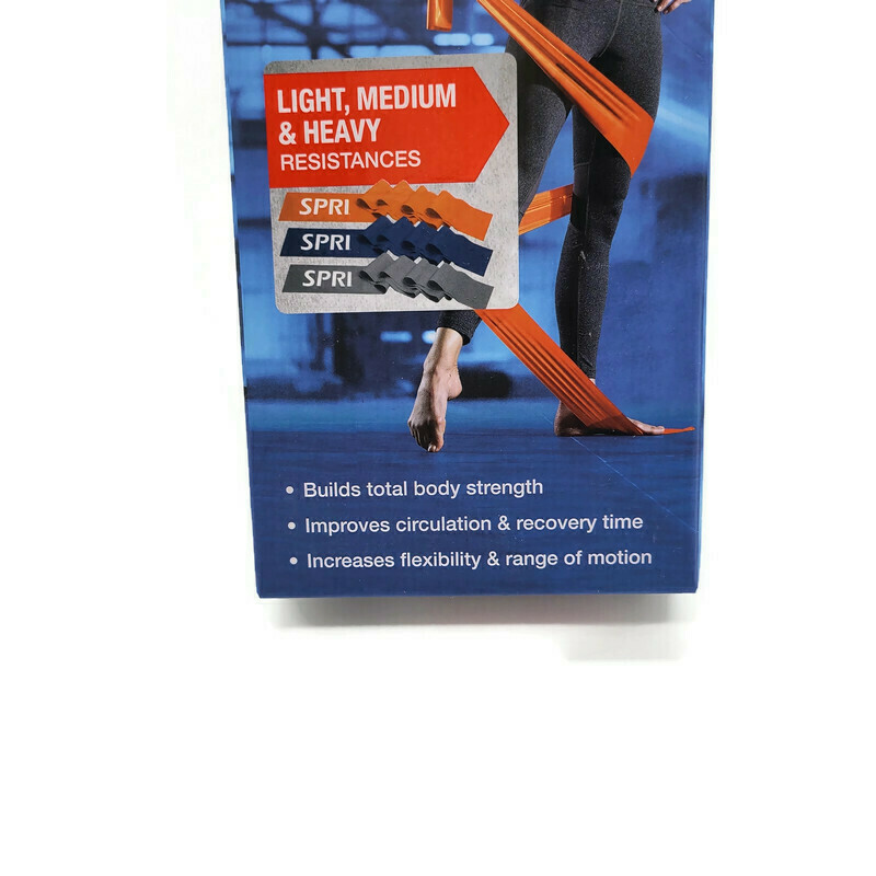 SPRI Flat Bands Light Medium Heavy Resistances New Unopened Free Shipping
