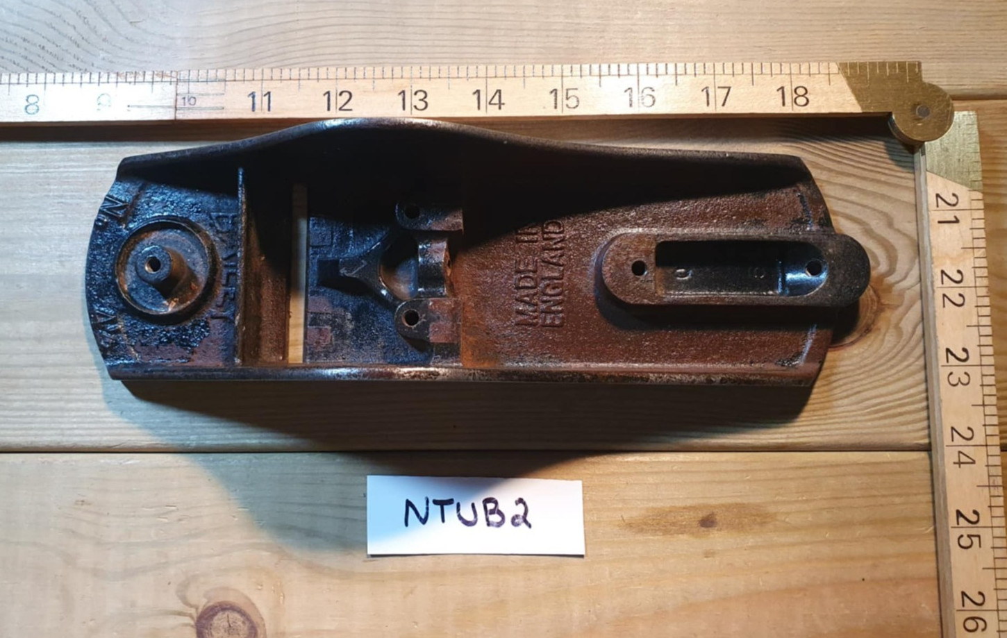 Vintage Stanley 4 1/2 Plane Sole Base Old Woodworking Hand Tools Carpentry Tool
