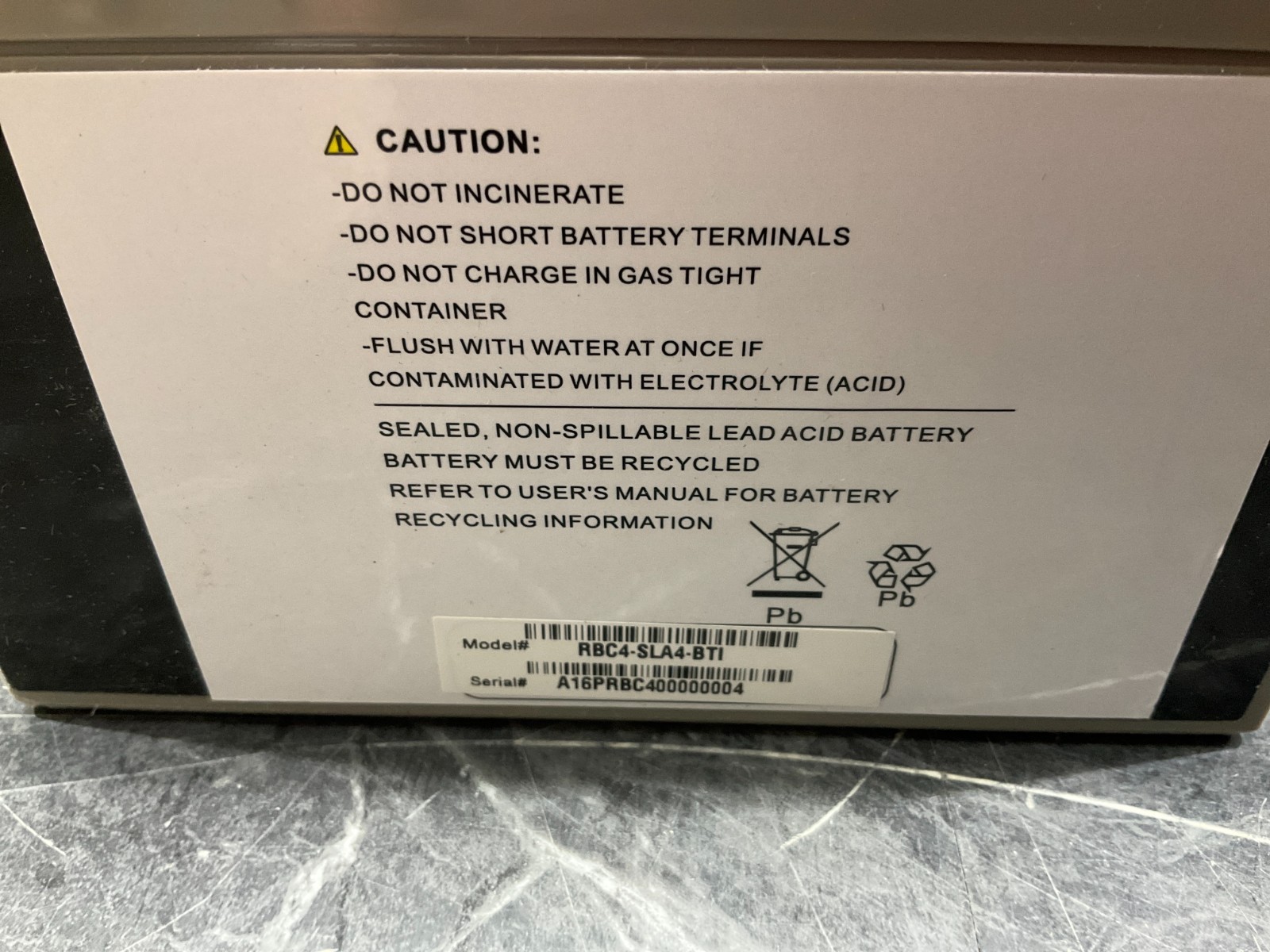 BTI Replacement Battery APC RBC4 RBC4-SLA4-BTI ✨❤️✨