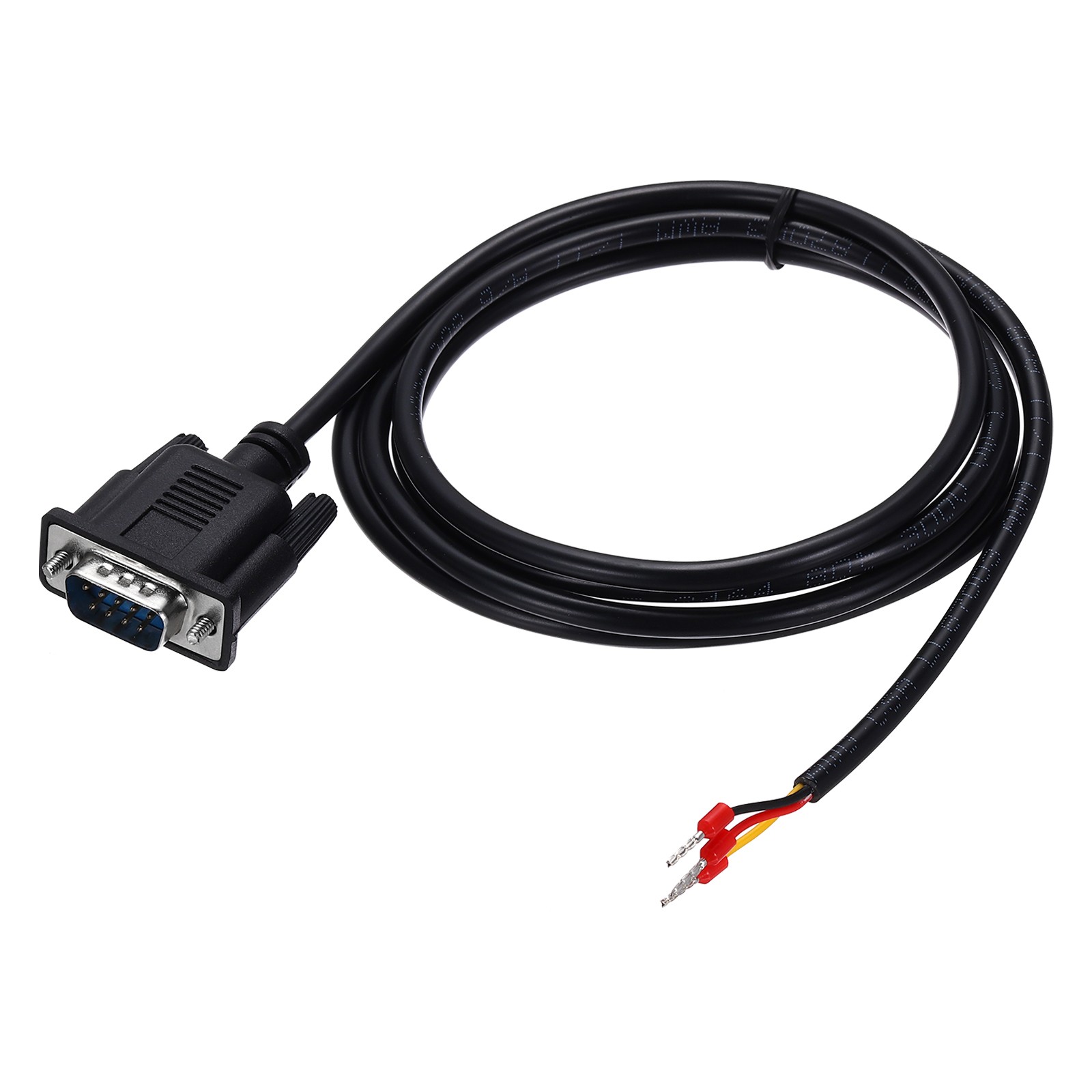 22AWG DB9 Male to 235 Bare Wire with 3 Wiring Terminals,4.9 ft