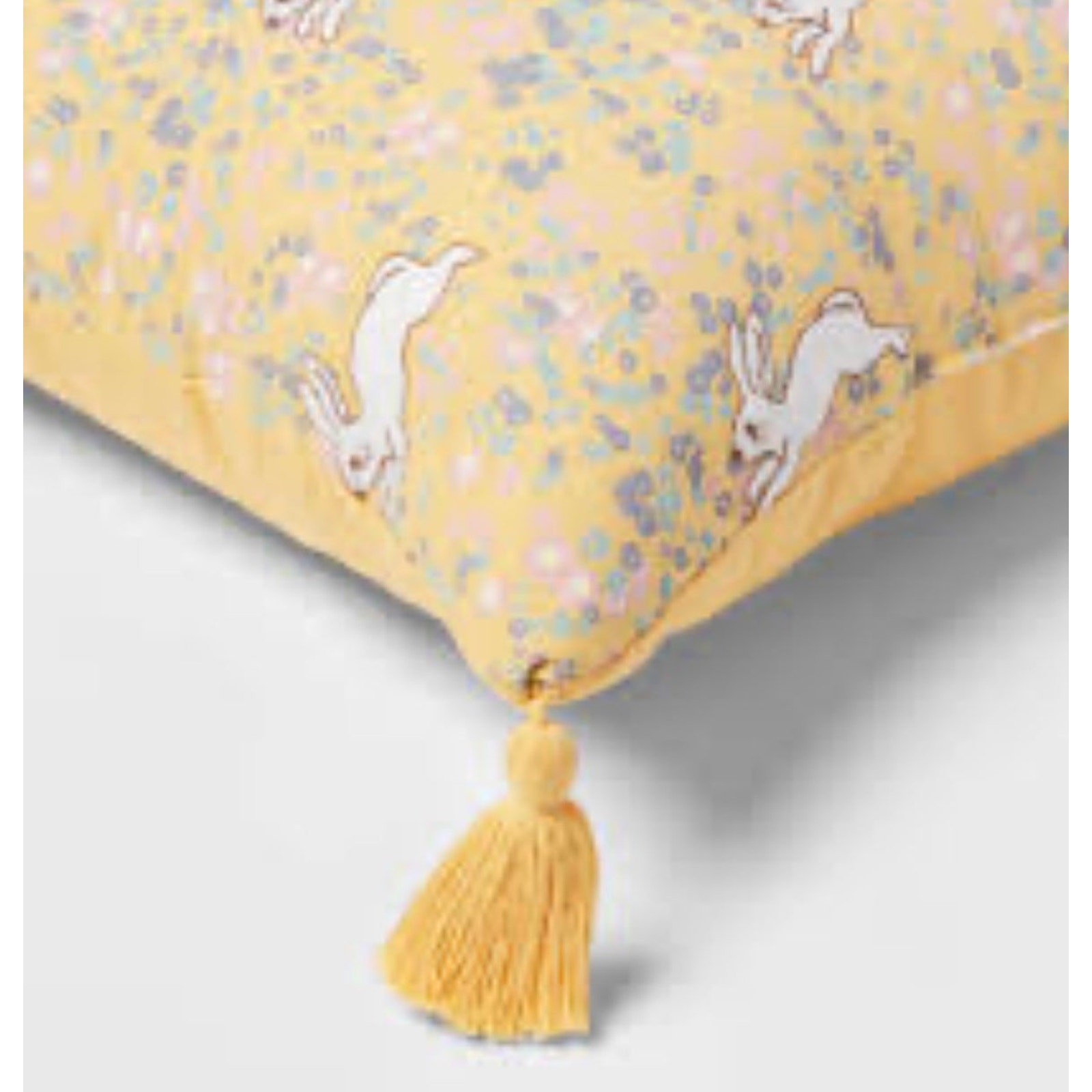 Threshold Throw Easter Pillow 14” x 20” Yellow