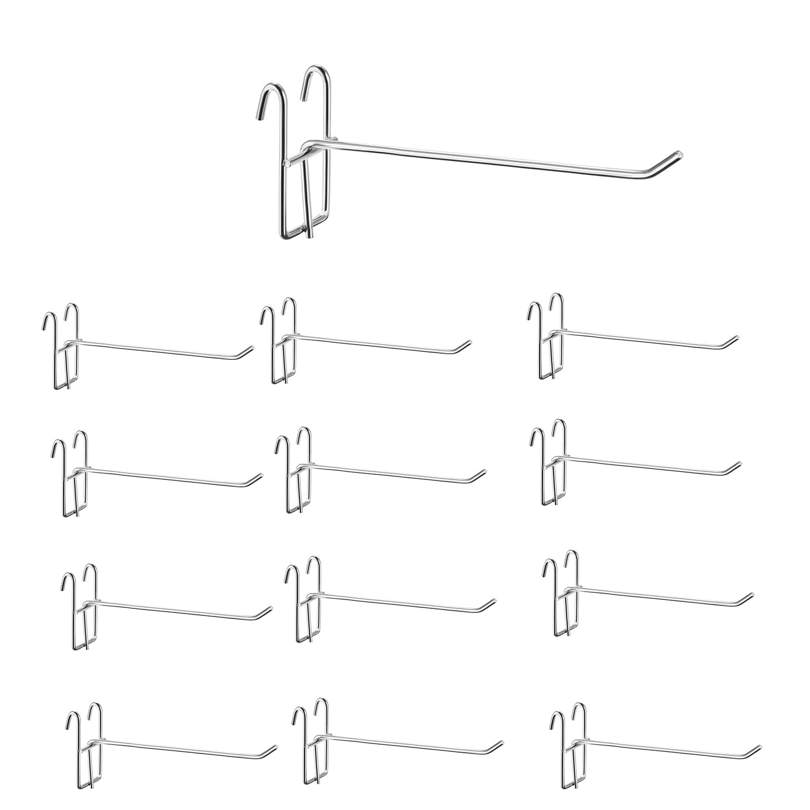 4 Inch Gridwall Hooks 30 PCS Metal Display Hangers for Home Retail Store