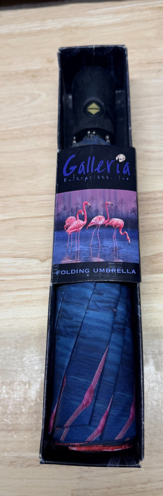 Galleria Enterprises Inc Folding Umbrella Flamingos 30108