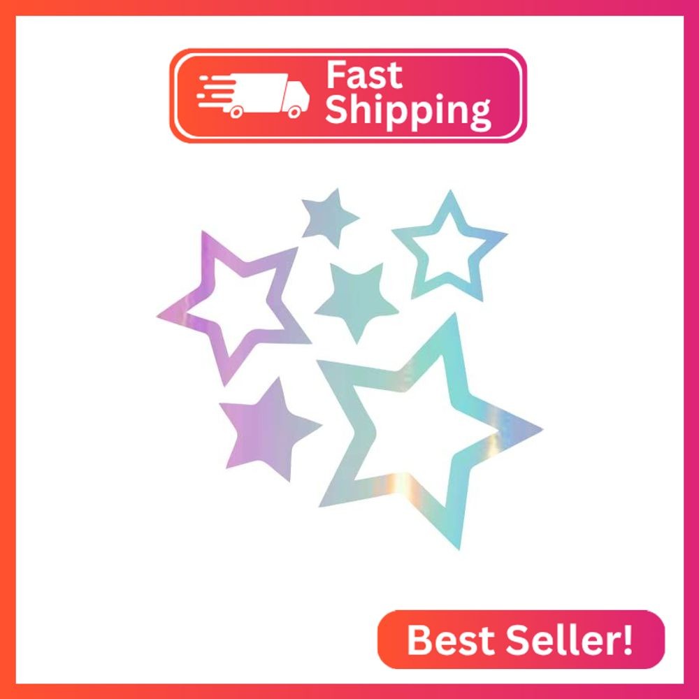 NBFU Simple Full Star 2 (Holographic Opal Purple) (Set Of 2) Premium Waterproof
