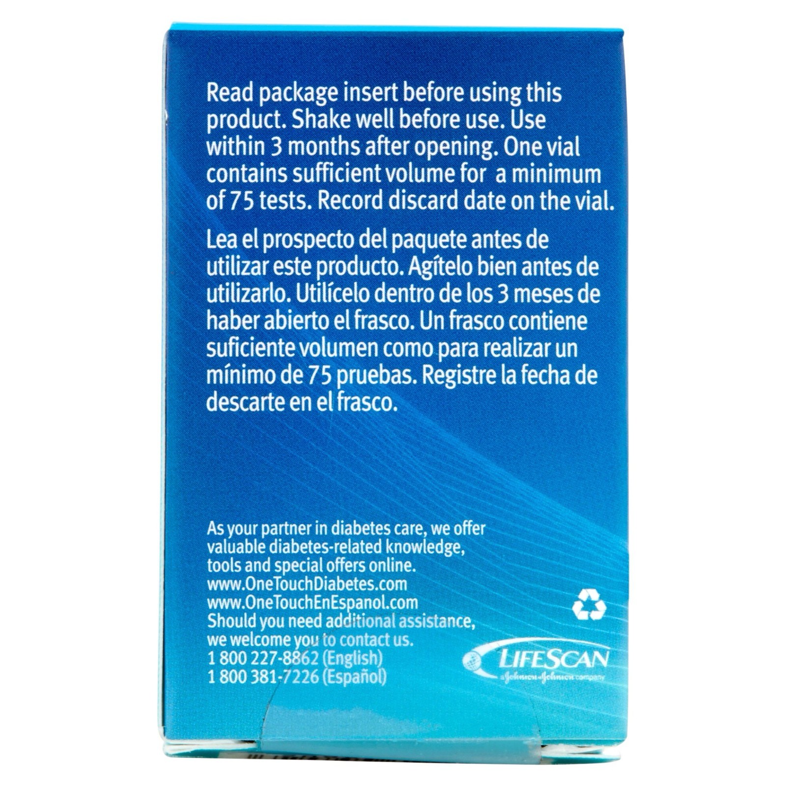 OneTouch Ultra Control Solution Vials 2 X 4 ML