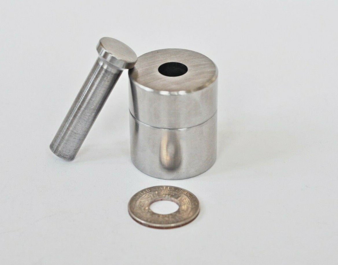 3/8" Steel Coin Ring Tool for Quarter Dollar CENTER PUNCHER Hole in coin punch