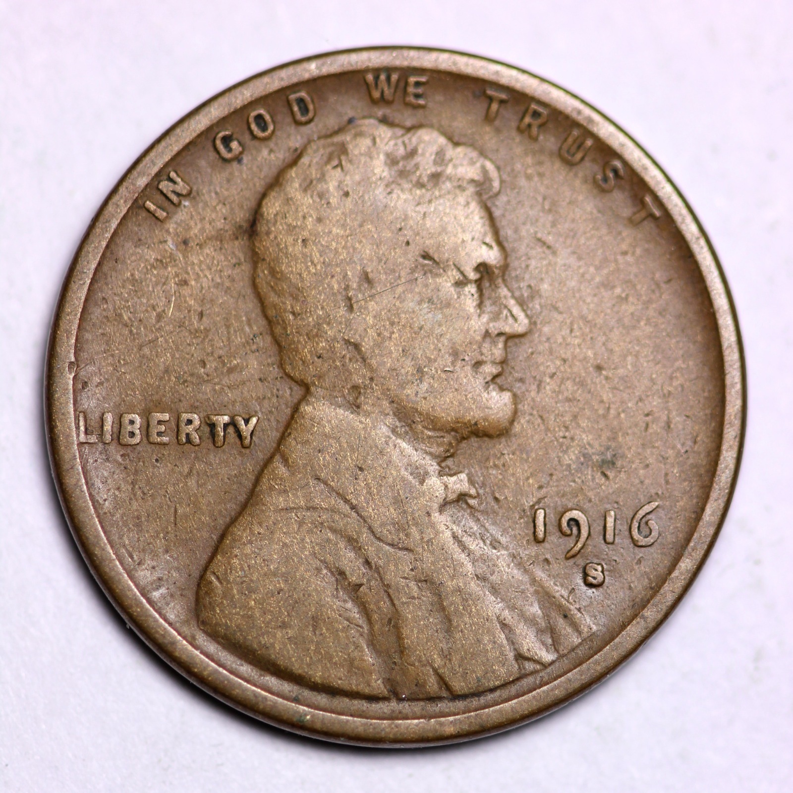 1916-S Lincoln Wheat Cent Penny LOWEST PRICES ON THE BAY!  FREE SHIPPING!