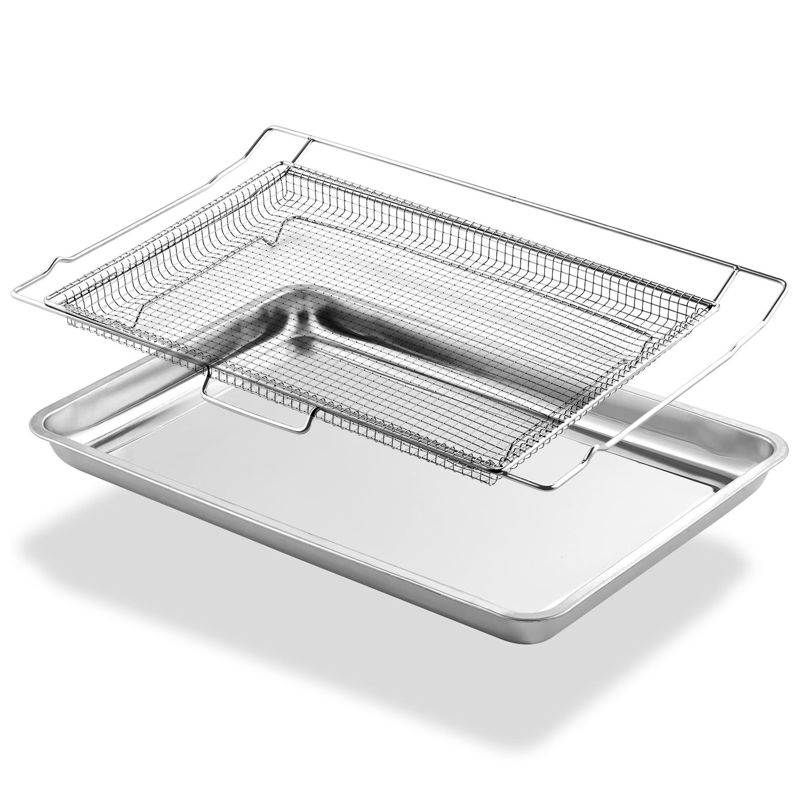 LRAL302S Air Fryer Basket and Tray Replacement for LG Oven Parts, 304 Stainle...