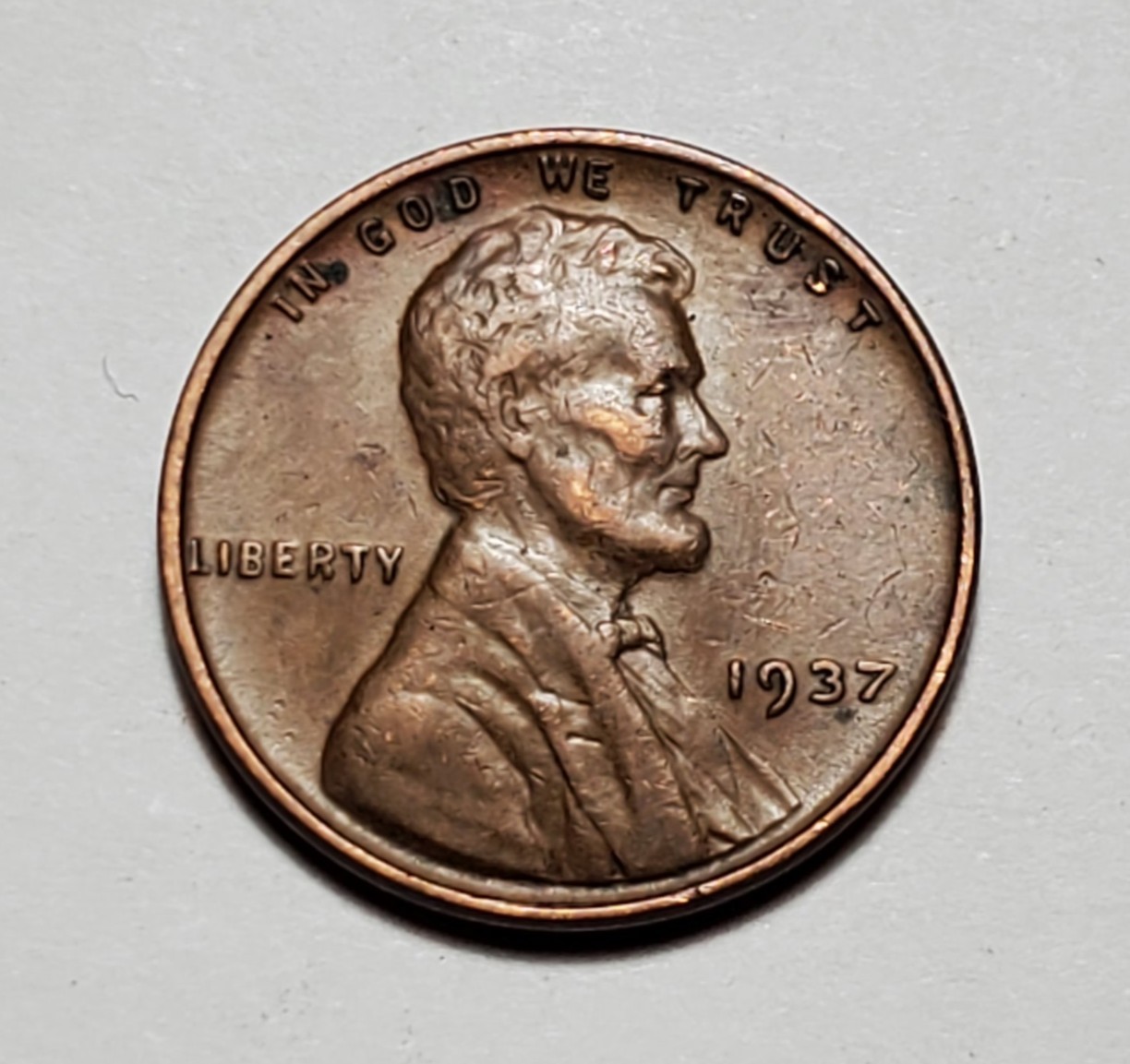 1937 P LINCOLN WHEAT PENNY #P3462