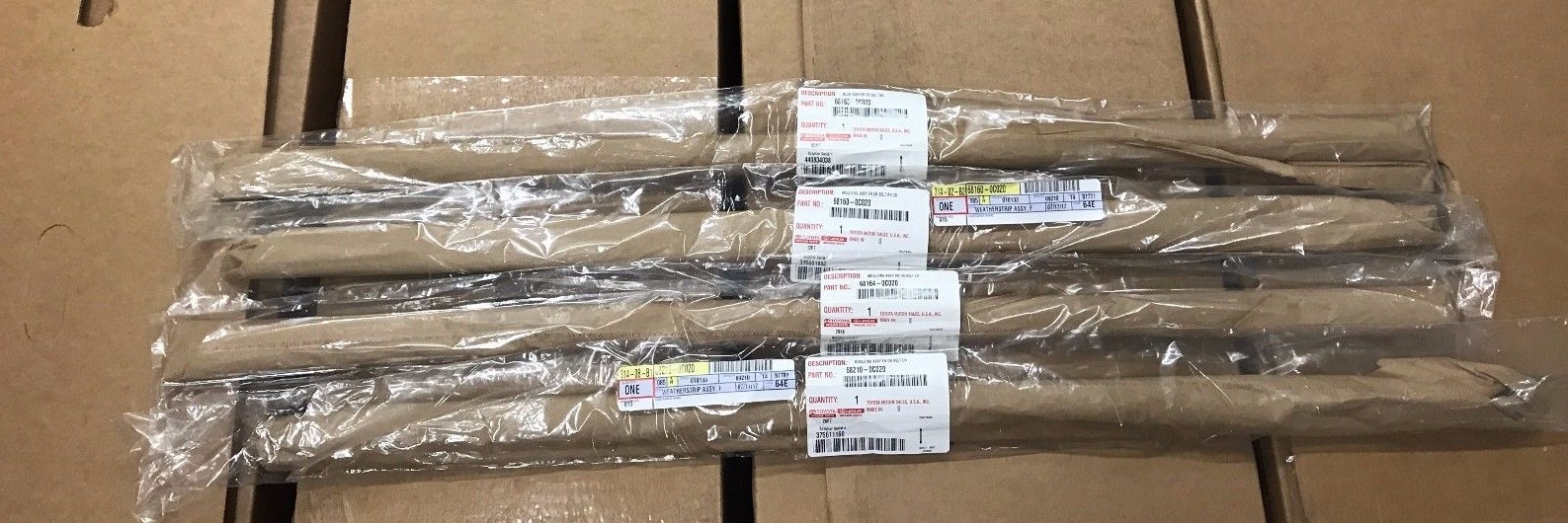 2007-2018 Toyota Tundra CrewMax Outer Door Belt Mouldings 4pc