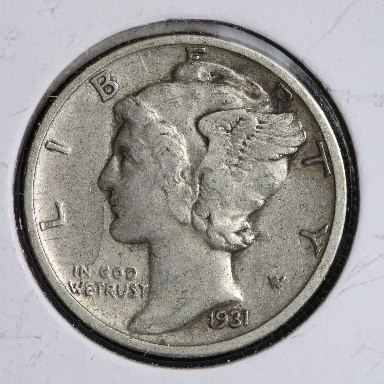 1931-S Mercury Silver Dime CHOICE XF E232 WL