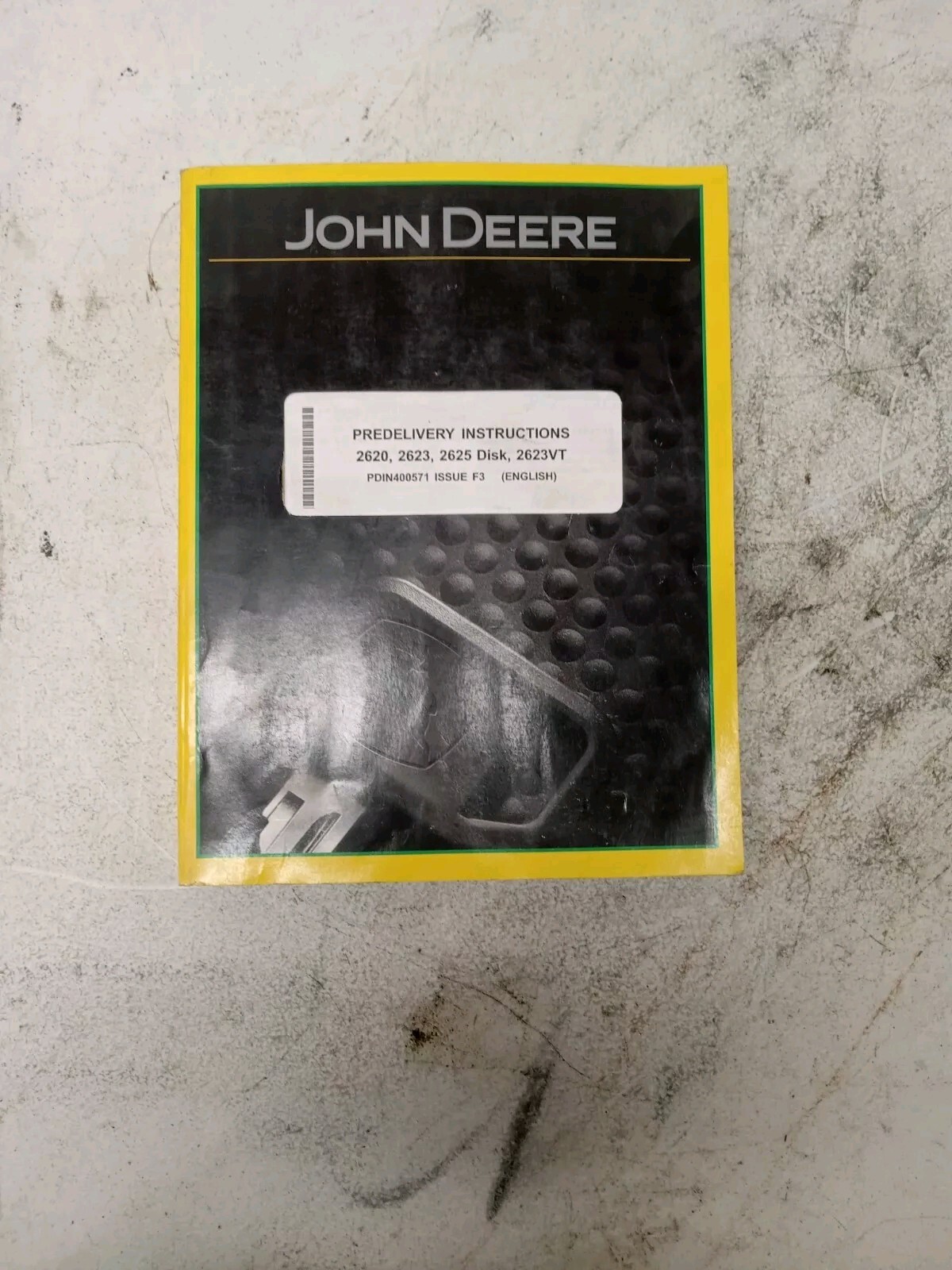 John Deere 2620 2623 2625 Disk 2623VT S/N 745101- Predelivery Inst Manual