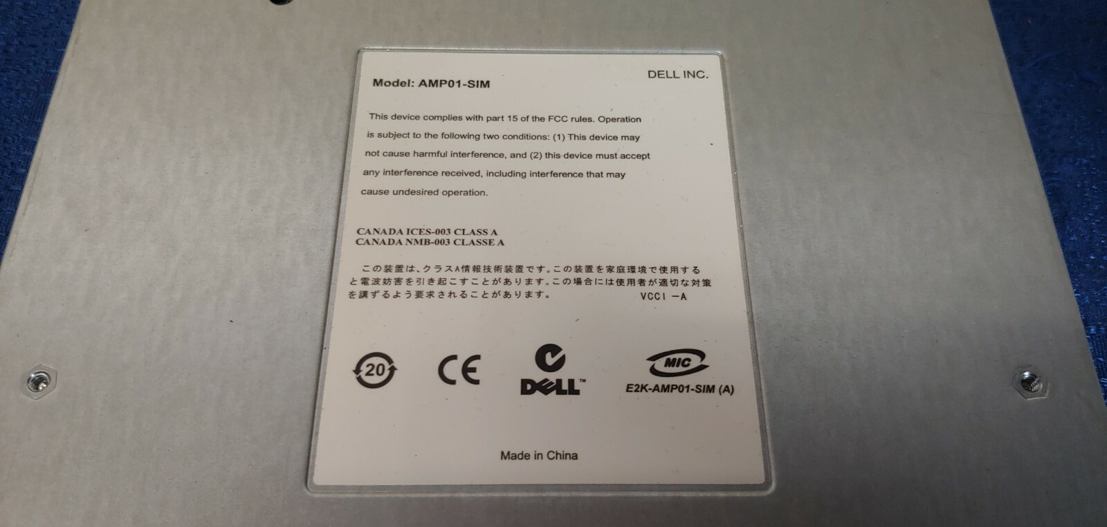 Dell PowerVault SAS SATA Module AMP01-SIM