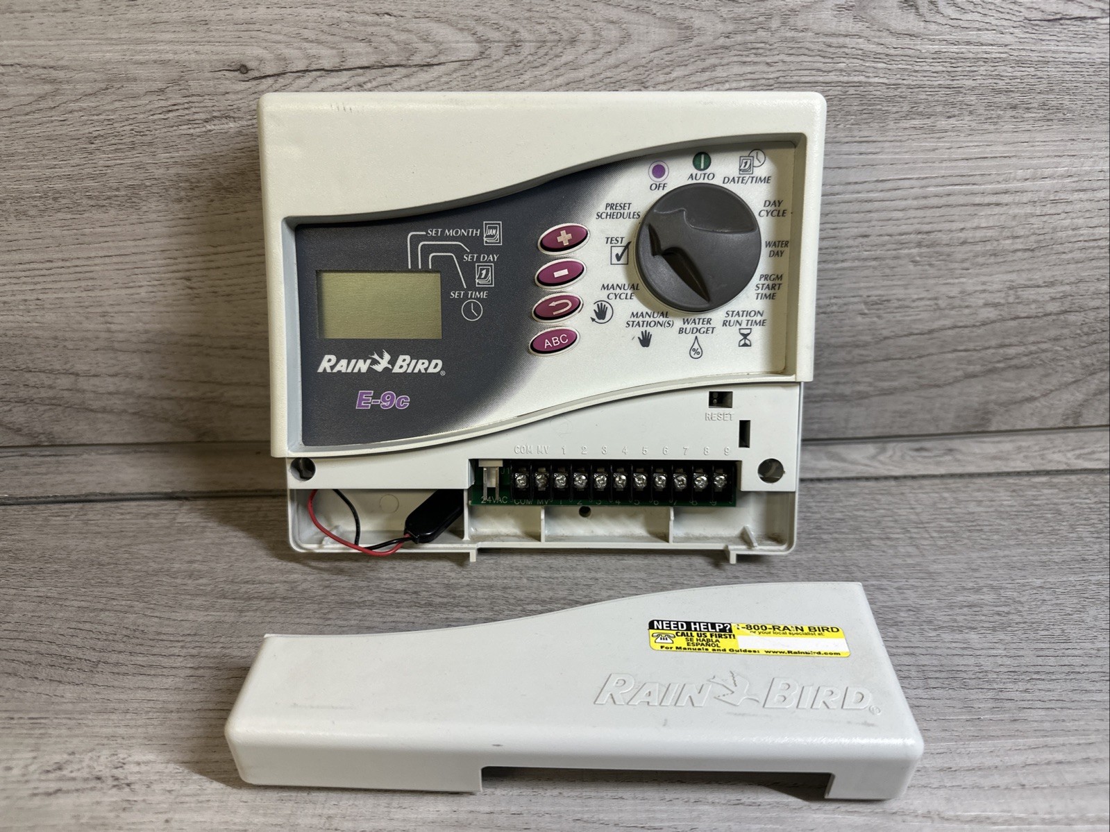 Rainbird E-9C 9 Station Irrigation Sprinkler Controller Timer NO POWER CORD