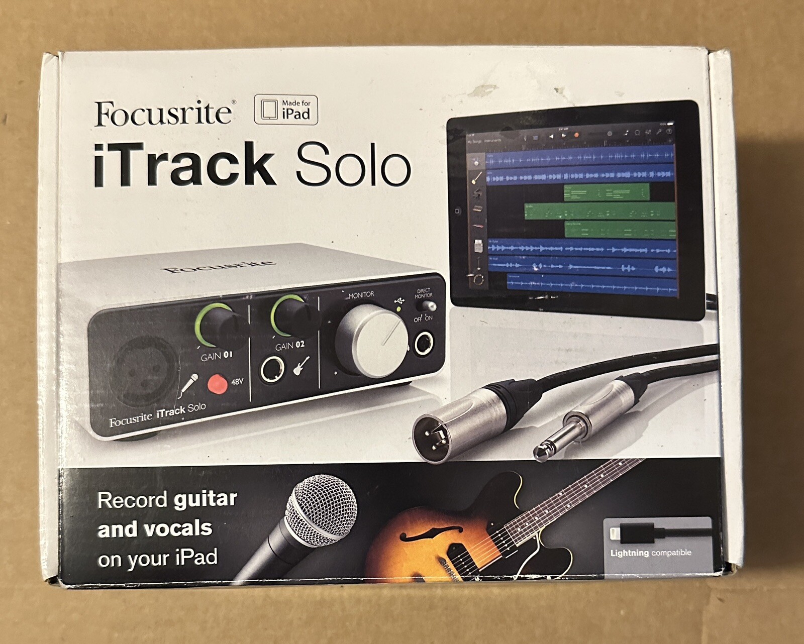 NEW: Focusrite iTrack Solo Lightning / 2 Channel USB Audio Interface