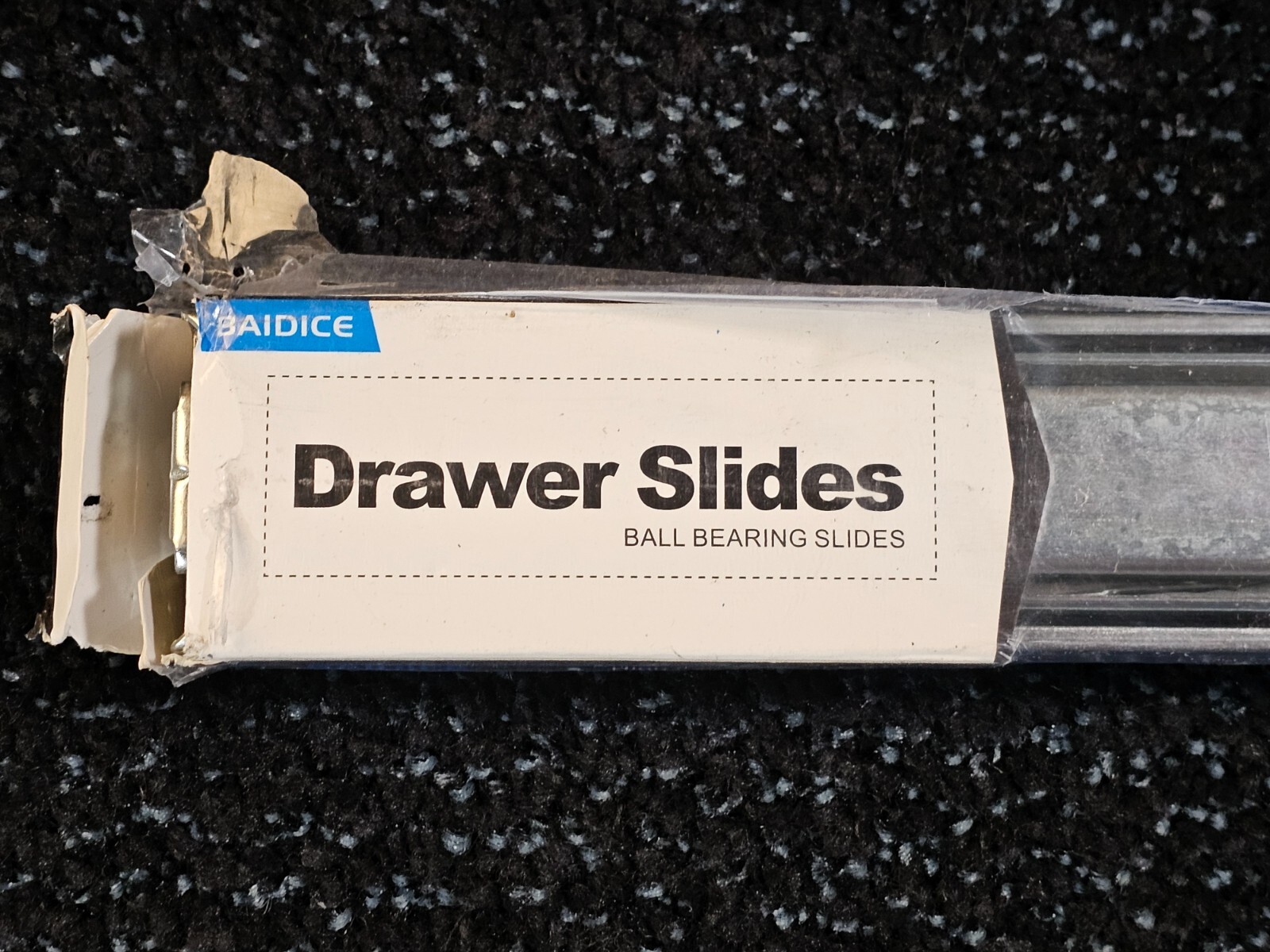 (QTY 2) Baidice 24" Ball Bearing Drawer Slides 150 lb Load Capacity Side Mount