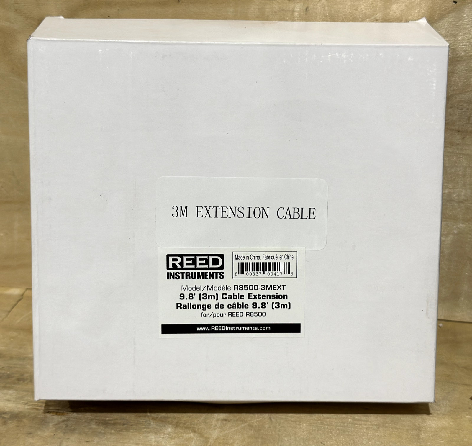 REED Instruments R8500-3MEXT 9.8' (3m) Cable Extension