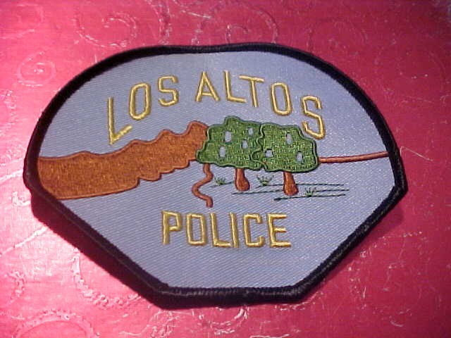 LOS ALTOS CALIFORNIA POLICE PATCH SHOULDER SIZE UNUSED