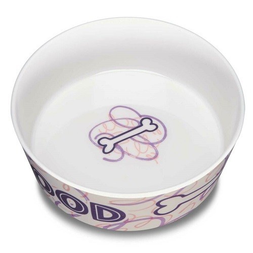 Loving Pets Dolce Moderno Food and Water Bowl. Small. BPA-Free. New.